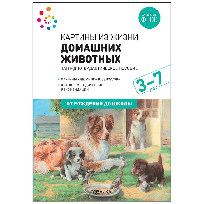 Книга 978-5-43151-907-9 ФГОС Картины из жизни домашних животных. 3-7 лет. 501-984