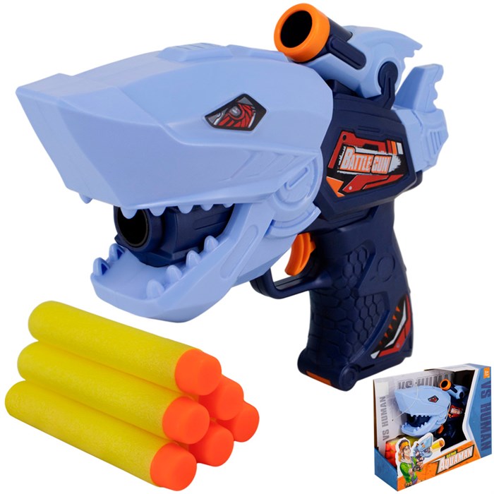 Пистолет 6007A Акула безопасные пули в кор. 136-994