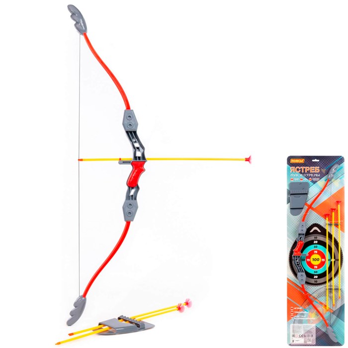 Лук "Ястреб", стрелы, колчан 66798 П-Е /8/ 337-323