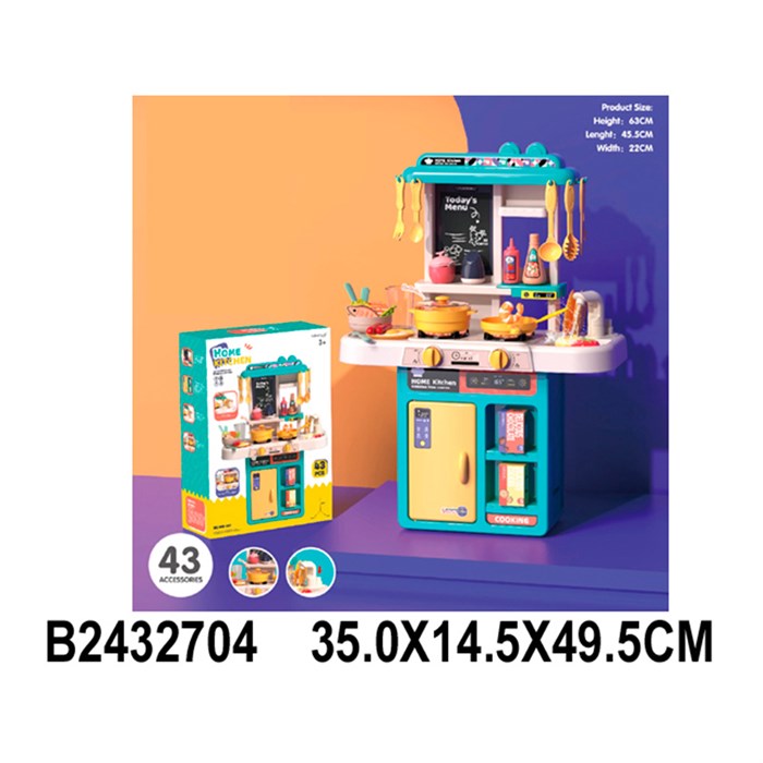 Кухня 889-257 с водичкой и аксесс. в кор. 116-356