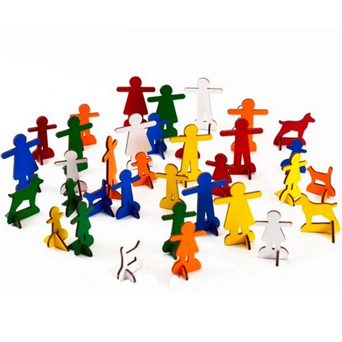 Условные фигурки человечков 5-7 см, 36 шт ИО-472 116-351