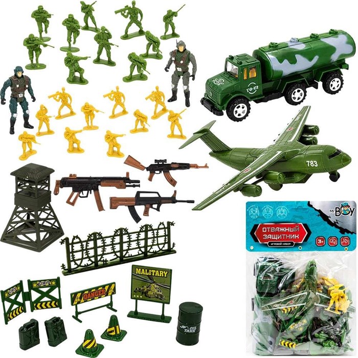 Набор солдатиков MR BOY YS8700-5 с аксес. в пак.. 615-413