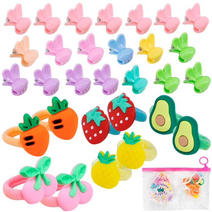 Набор заколок и резинок для волос FG250603014Z в сумочке Miss Kapriz 216-150