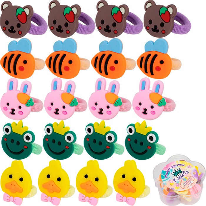 Набор резинок для волос FG250522010Q Miss Kapriz 20 шт в упак. 216-151