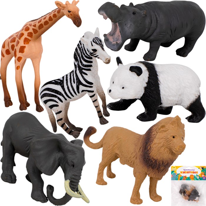 Набор животных Levatoys MK2207-11A Сафари в пак. 214-984