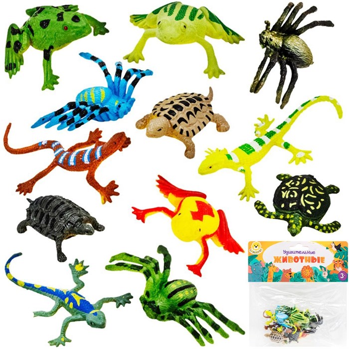 Набор животных Levatoys YSLT06-8 Обитатели террариума в пак. 615-447