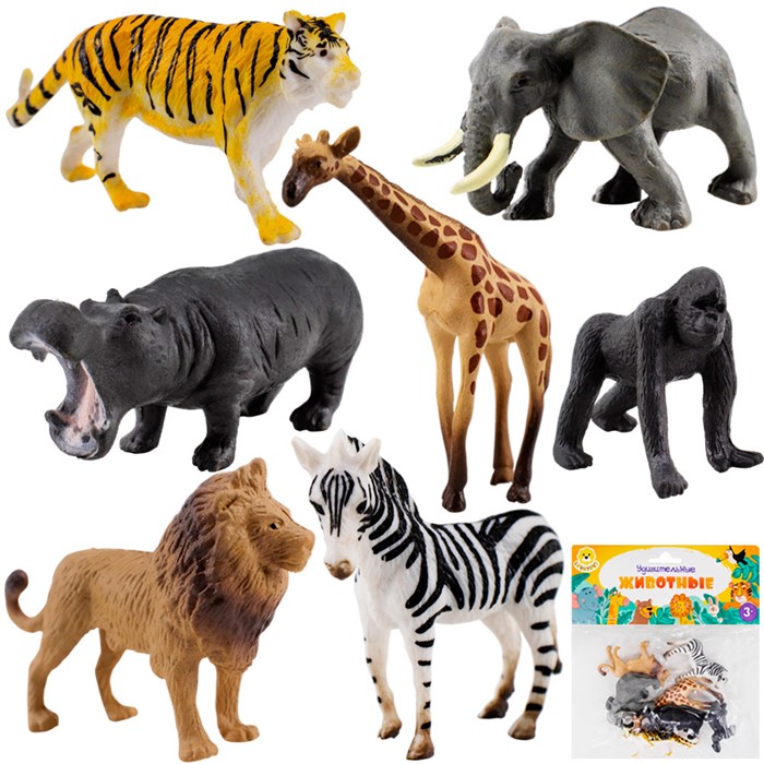 Набор животных Levatoys MK2207-13A Сафари в пак. 214-986