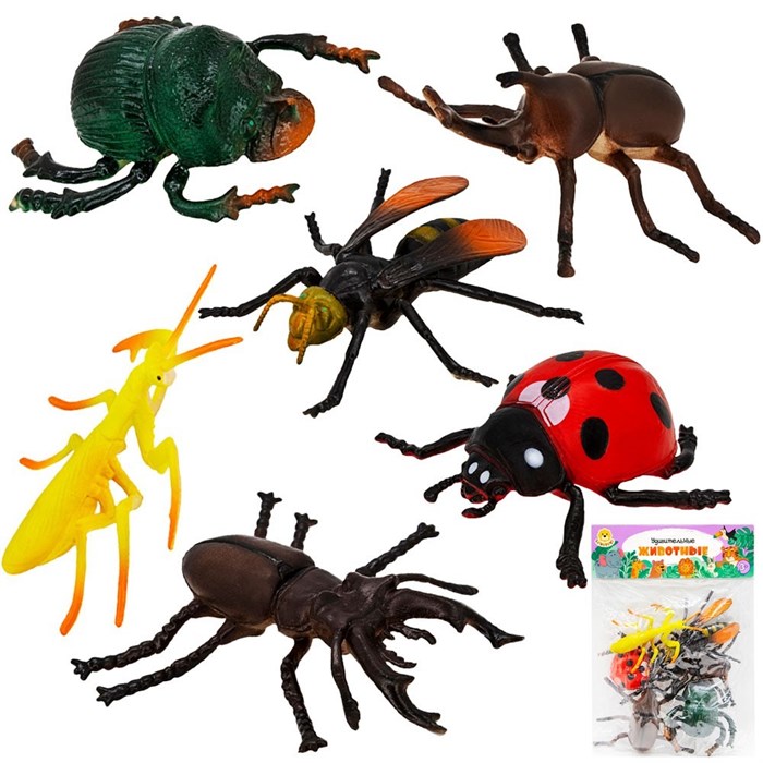 Набор насекомых Levatoys YSQ103-6C в пак. 615-272