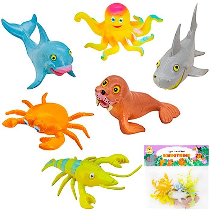 Набор животных Levatoys мульт. YS270606 Морские в пак. 614-757