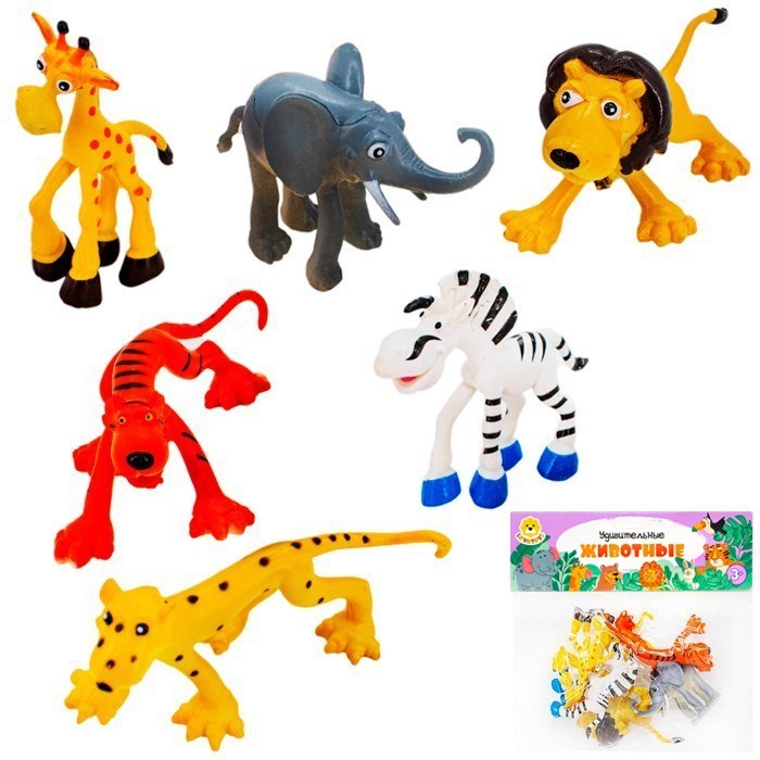 Набор животных Levatoys мульт.YS270600 Сафари в пак. 614-754