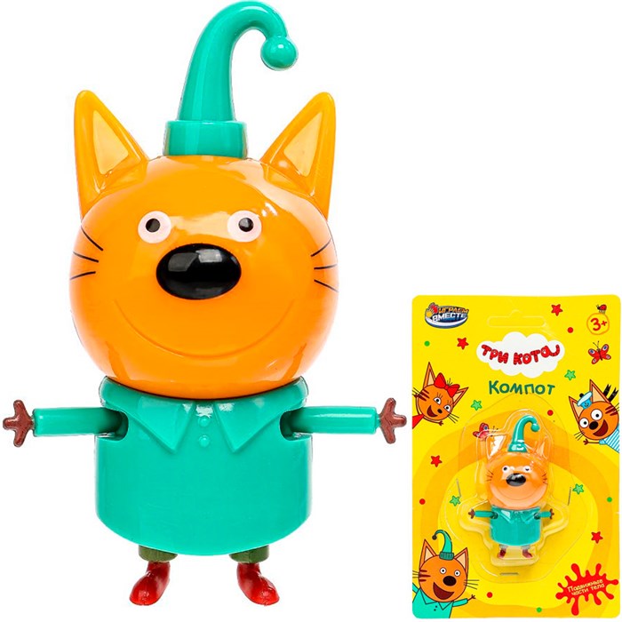 Фигурка Три Кота 6 см подвижные части тела PF-3C-KOMPOT-RU 116-755