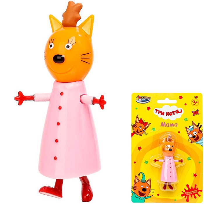 Фигурка Три Кота 9 см подвижные части тела PF-3C-MAMA-RU 116-753