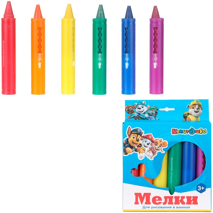 Мелки для рисования в ванной КАПИТОШКА SEW-STAR06 517-138