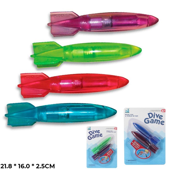 Игрушка для купания CY-A106X2 ракета с подсветкой на блист. 653-666