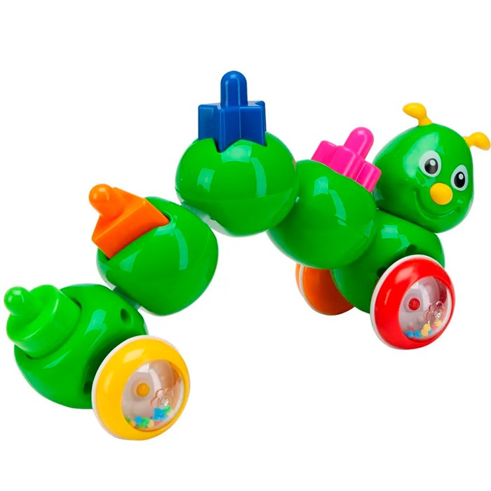 Каталка-сортер Веселая гусеничка 118-986