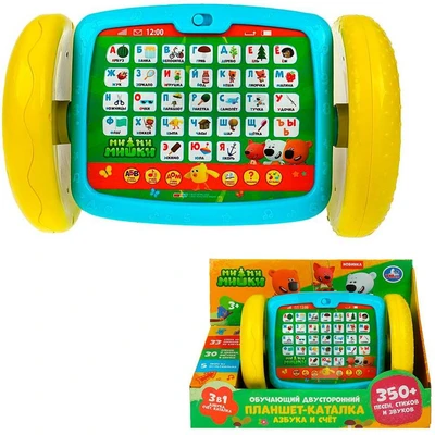 Каталка Планшет Ми-ми-мишки 350 песен,стихов,звуков на бат Умка HT519-R3 419-832