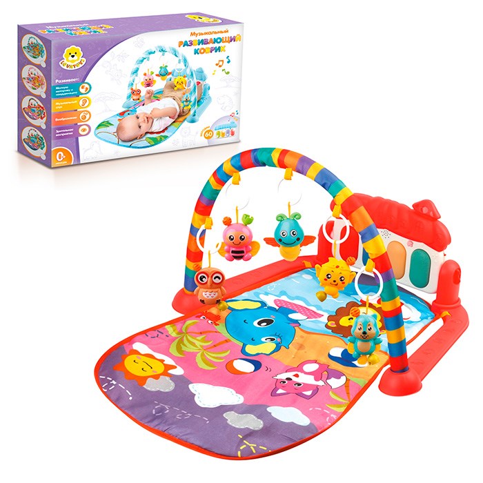 Коврик Levatoys 930YS с игрушками на дугах в коробке 418-926