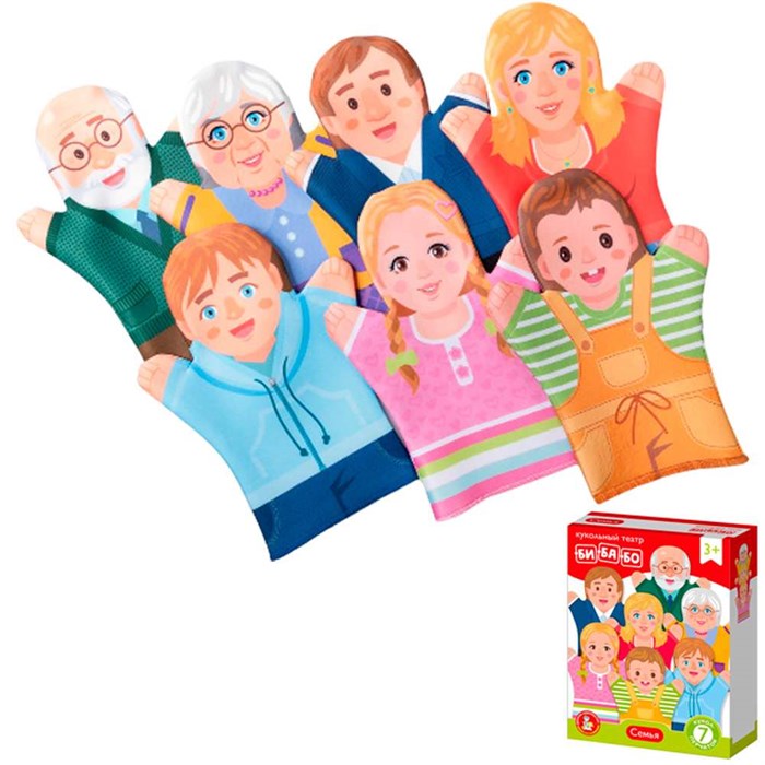 Кукольный театр Семья (7 кукол-перчаток) 05212 419-769