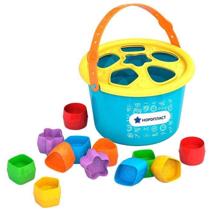Логическая игрушка Ведро-сортер 310 Норд /15/ 418-280