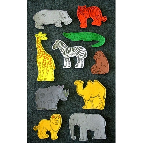 Игрушка развивающая Набор Животные Африки 10 шт. 009.08 318-927