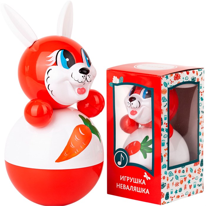 Неваляшка Зайчик 225мм 6С-0014 218-228