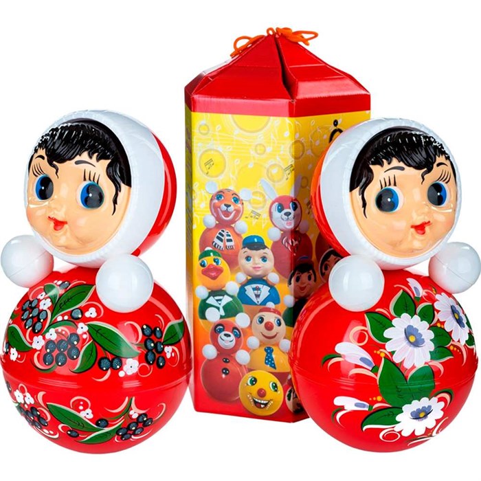 Неваляшка 6С-0023 Девочка расписная 356мм 317-597