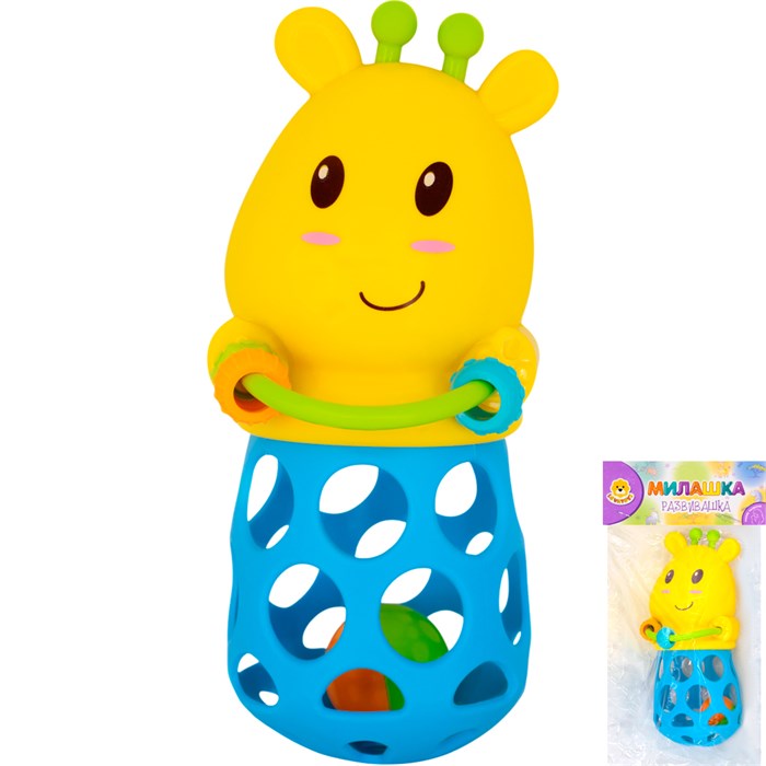 Игрушка развивающая Levatoys MKJH109 Жирафик на бат в пак. 517-103