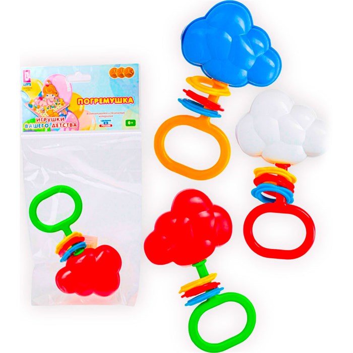 Погремушка Облачко 2С525 Аэлита /40/ 419-497