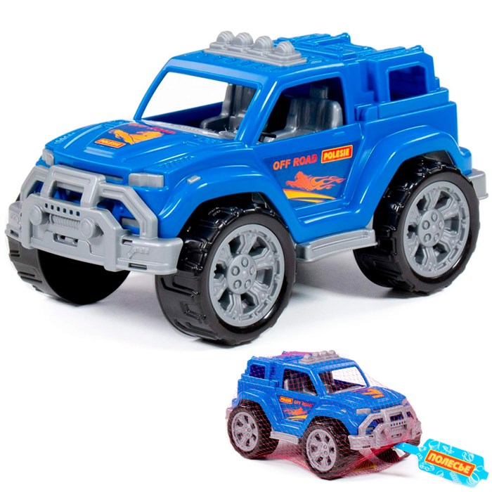 Автомобиль Легионер  синий в сетке 87607 П-Е /16/ 504-363