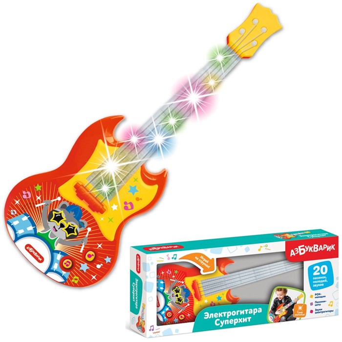 Электрогитара Суперхит Красная 4630027293398 320-191