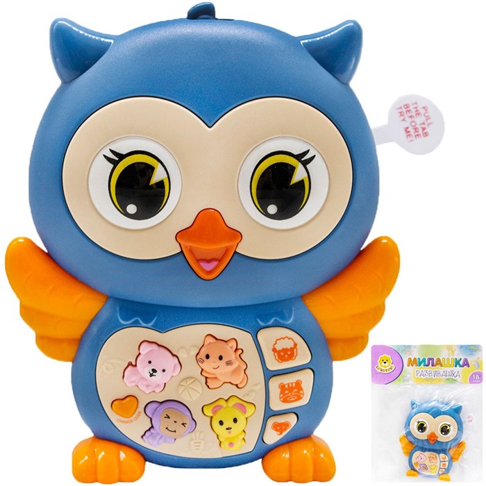 Пианино Levatoys YS855-101D Сова синяя в пак. 320-390
