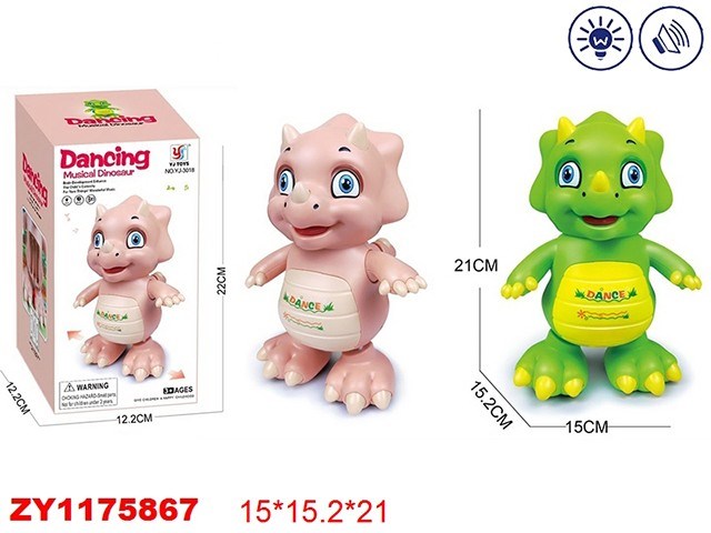 Игрушка на бат. 3018-YJ Динозавр в кор. 429-897