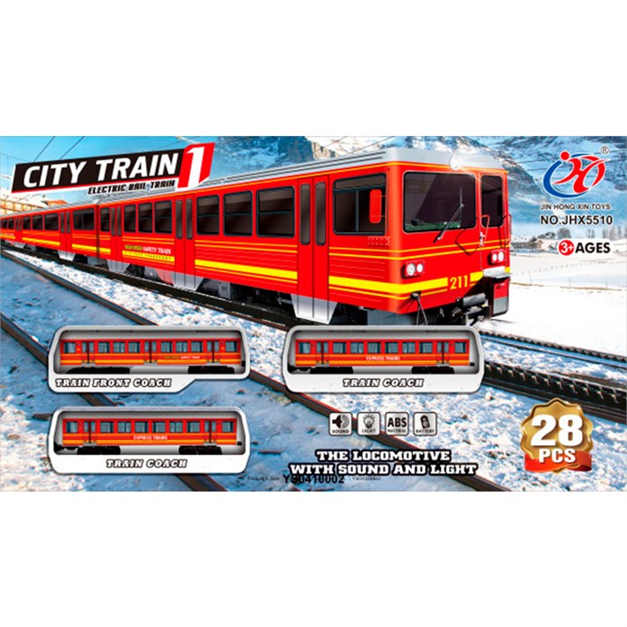 Железная дорога JHX5510 на батарейках в коробке 430-580