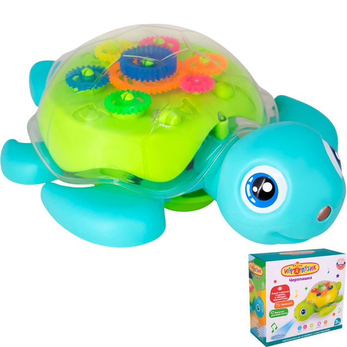 Игрушка на батарейках ZYA-A3310 Играпузик Черепашка в кор. 431-276