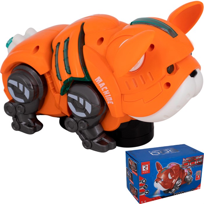 Игрушка на батарейках ZR183 Собака в коробке 430-855
