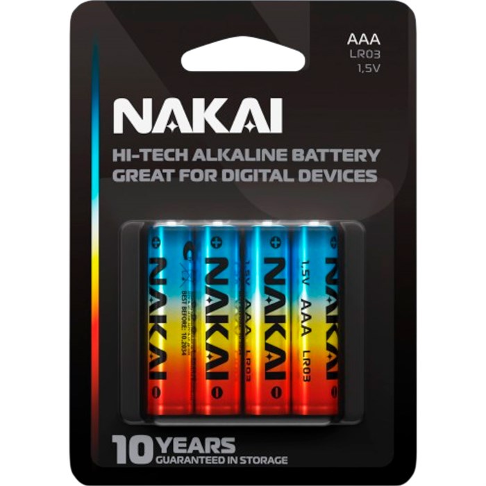 Элемент питания LR 3 NAKAI Hi-Tech 4xBL 431-166