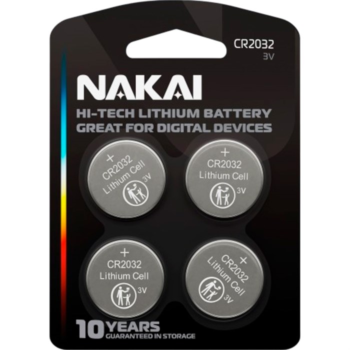 Элемент питания CR 2032 NAKAI Hi-Tech 4xBL 3V / цена за уп / 431-164
