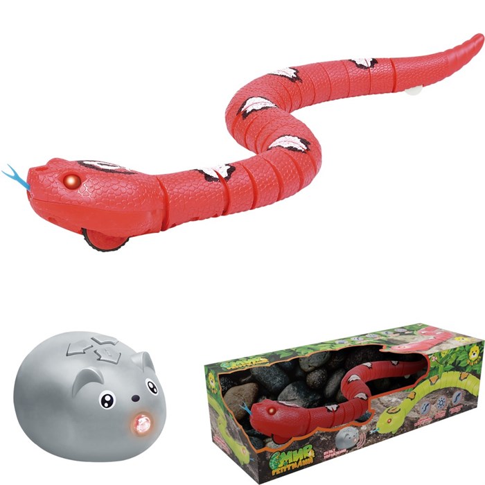 Змея на радиоуправлении Levatoys MK6022A красный в кор. 427-381