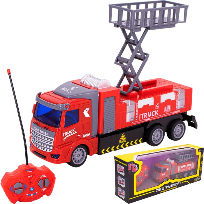 Спецтехника на радиоуправлении Young Racer YSHT005B-UV Пожарная машина в кор. 227-947