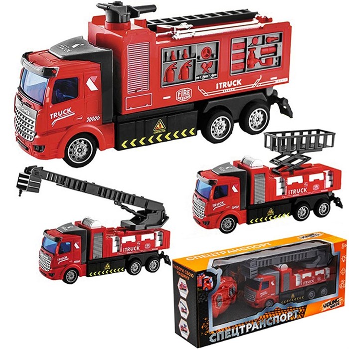 Спецтехника на радиоуправлении Young Racer 005YSHT Пожарная машина в кор. 426-466