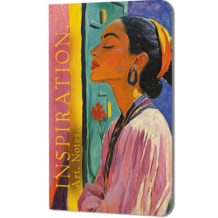 Блокнот 30 л Inspiration. Art. Notes. Матисс брюнетка в розовой блузке на разноцветном фоне 978-5-00241-398-0 909-074