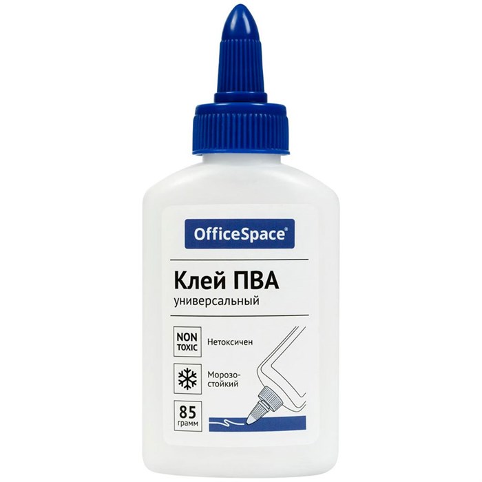 Клей ПВА 85 гр. с дозатором, дисплей бокc OfficeSpace 355605 889-247