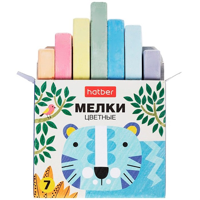Мел цветной 7шт Нарисуй-ка!  ML_082952 Hatber 889-994
