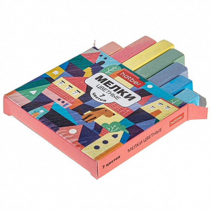 Мел цветной 7шт Городок ML_072696 Hatber 895-377