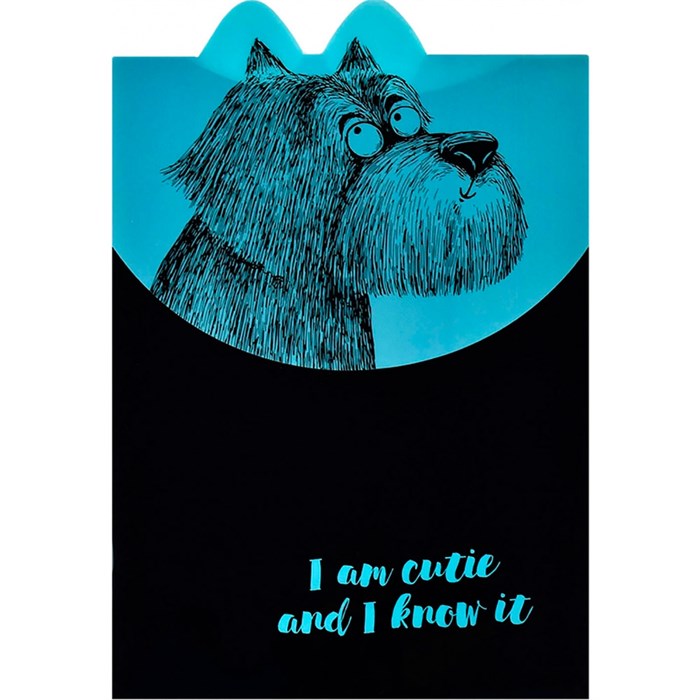 Папка для тетрадей на липучке 1 отделение А4 КРЭЙЗИ ПЕС 60451 897-204