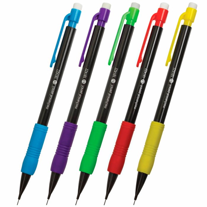 Карандаш ч/гр. механический 0,5 мм. STAFF College MP-422, ластик, рез.грип 181422 888-455