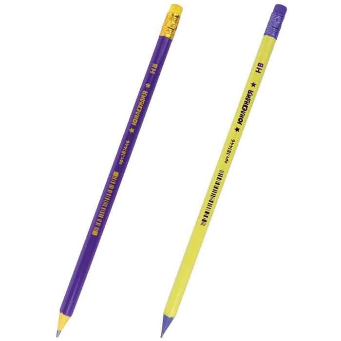 Карандаш ч/гр НВ с ластиком ЮНЛАНДИЯ 181446 890-812