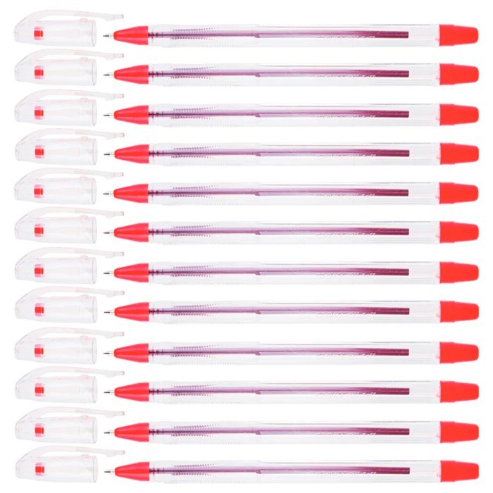 Ручка шариковая красная Crown Oil Jell 0,7мм 210120 900-504