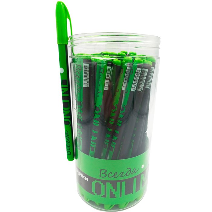 Ручка гелевая синяя прорезиненная ВСЕГДА ОНЛАЙН, 0,7 мм 71095 894-654