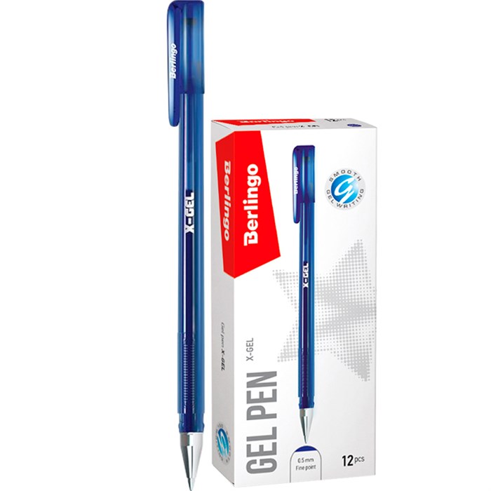 Ручка гелевая синий 05мм X-Gel СGр_50121 Berlingo 893-991